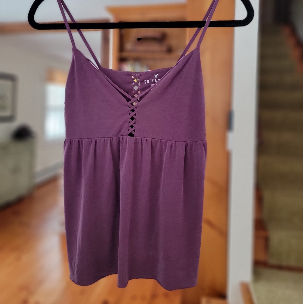 Soft & Sexy Sueded American Eagle S Flowy Tank